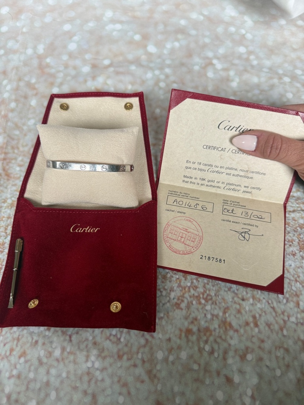 Authentic Cartier Love Bracelet